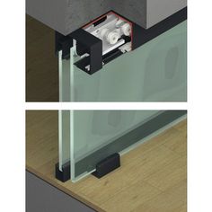 an image of a sliding glass door that is open on the inside and outside side