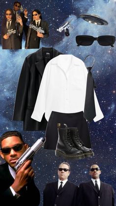 Men In Black Costume Accessories, Men I Black Halloween Costume, Black Tie Halloween Costume, Men In Black Halloween Costume Couple, Men In Black Duo Costume, Female Men In Black Costume, Men In Black Spirit Day, Men In Black Halloween Costume Girl, Girls Men In Black Costume