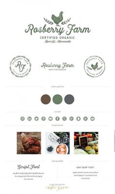 the website design for roskery farm, which has been designed to look like an organic