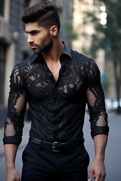 Latin Costume, High Fashion Men, Ripped Body, Mens Trendy Outfits, Design Clothing, Best Mens Fashion, Mens Fashion Casual Outfits, Art Prompts, Leather Outfit