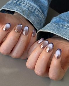 Illusion Nails, Eye Nail Art, Beautiful Nail Designs, Silver Nails, Hot Nails