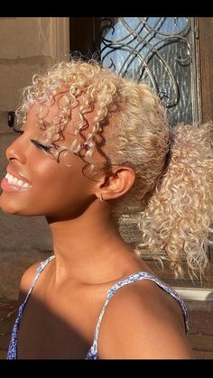 Storms Dont Last Forever, Blonde Natural, Beautiful Blonde Hair, Blonde Curly Hair, Beauty School, Natural Curls, Coils, Beauty Inspiration, Hair Inspo