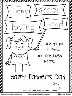 a father's day card with the words happy father's day