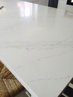 a white counter top in a kitchen