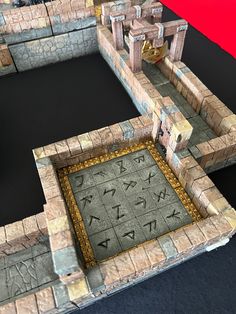 an image of a game set up for play