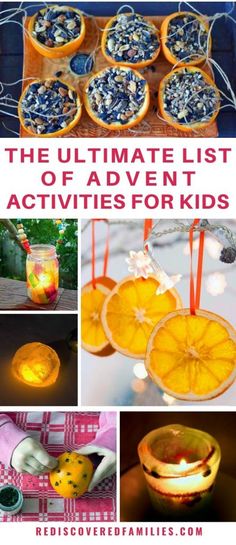 the ultimate list of activities for kids to make with oranges, lemons and blueberries