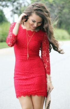 Lyon + Post Red Lace Dress Elegant Red Dress, Homecoming Dresses Lace, Red Cocktail Dress, Lace Outfit, Short Homecoming Dress, Red Lace Dress, Elegant Red, Cocktail Dress Lace