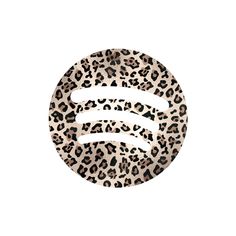 the letter e is made out of leopard print