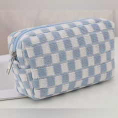 Novelty Checkerboard Harlequin Cosmetic Case Pouch Bag. Unbranded, Holds Makeup, Etc For Travel. Travel Makeup Bag, 2024 Christmas, Makeup Bags Travel, Makeup Pouch, Travel Makeup, Aesthetic Makeup, Cosmetic Case, Christmas Wishlist, Pouch Bag