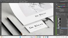 the logo for de bless is displayed next to some pencils