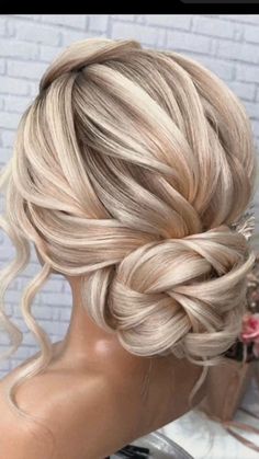 Ball Gown Wedding Hairstyles, Godmother Hairstyle Wedding, Bridal Hair Updo With Pearls, Beachy Wedding Updo, Updos For One Shoulder Dresses, Loose Romantic Wedding Hair, Elegant Wedding Updos For Long Hair, Medium Length Wedding Hair All Down, 2024 Updo Hairstyles