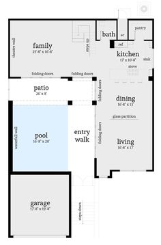 the floor plan for this modern home