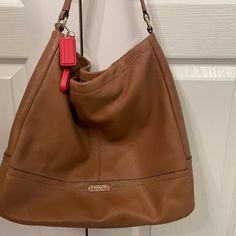 Very Nice, Large Hobo Bag With Good Interior Pockets. There Are No Visible Signs Of Wear. Was Not Used Often, Wallet Was Never Used. Very Clean. Brown Wallets For Everyday Use, Coach Brown Soft Leather Hobo Bag, Coach Leather Wallet For On-the-go, Everyday Brown Coach Hobo Bag, Brown Wallet With Detachable Strap For Everyday, Brown Wallet With Detachable Strap, Coach Leather Pouch Wallet, Coach Leather Crossbody Wallet, Coach Leather Bucket Hobo Bag