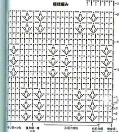 a cross stitch chart with numbers and symbols on it's side, as well as the