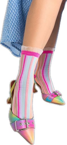 Rainbow fashion rainbow dress rainbow socks Cute Stretch Summer Socks, Trendy Multicolor Socks For Spring, Fitted Ruffled Socks For Summer, Trendy Party Socks For Spring, Fitted Ruffle Socks For Spring, Trendy Striped Socks For Spring, Casual Ruffled Socks For Spring, Casual Ruffle Socks For Spring, Pink Stretch Socks For Summer