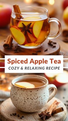 spiced apple tea cozy and relaxing recipe