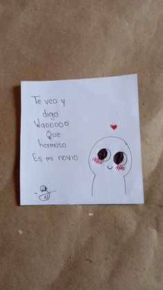 a piece of paper with an image of a dog on it and the words written in spanish