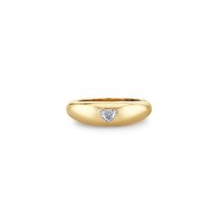 14k yellow gold puffy ring with heart shape diamond. Available in size 6.5 Product Design, Ring With Heart, Diamond Heart Ring, Heart Shaped Diamond, Diamond Heart, Heart Shape, Gold Diamond, Heart Ring, Heart Shapes