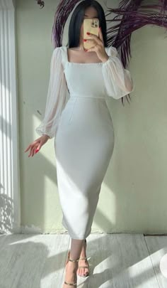 Sheath Prom Dress, Prom Dress White, White Prom, Women Dresses Classy, فستان سهرة