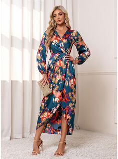 JJ's House No Floral Print Satin Asymmetrical Maxi V-Neck Fall Spring Winter Sheath/Column Elastic Waist Faux Wrap Dresses NO Blue S Height:5.7ft(174cm) Bust:33.5in(85cm) Waist:26in(66cm) Hips:36in(91cm) Dress. #JJ's House #No #FloralPrint #Satin #Asymmetrical #Maxi #VNeck #Fall #Spring #Winter #SheathColumn #ElasticWaist #FauxWrapDresses #NO #Blue #S #Dress Asymmetrical Maxi Dress, Asymmetrical Midi Dress, House No, Wrap Dresses, Faux Wrap Dress, Dresses Online, Wrap Dress, Casual Dresses, Elastic Waist