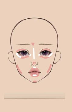 Makeup Charts, Face Charts, Makeup Drawing, Make Up Tutorials, Everyday Makeup Tutorials, Learn Makeup, Makeup Face Charts