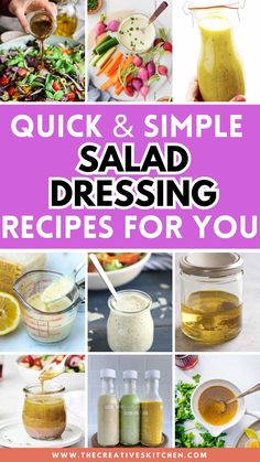 quick and simple salad dressing recipes for you