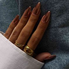 Spirit Fingers, Jazz Hands, September Nails, November Nails, Smink Inspiration, Metallic Nails, Ink Ideas, Neutral Nails