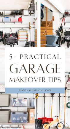 garage makeover tips for organizing and storage