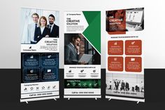 three fold up business brochure