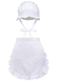 PRICES MAY VARY. Carefully Design: This retro hat colonial apron suit features a strappy design for women and men of all shapes and sizes, and features pleats at the hat and skirt for a cute look Applicable Scenarios: This revolutionary dress cap is perfect for medieval cosplay, maid costume, halloween, costume party. it can also be used at daily cooking and eating Great Gift Idea: This maid costume is a great birthday gift, anniversary gift, valentine's day gift, halloween gift, thanksgiving gift, christmas gift, new year gift for dad, mom, husband, wife, boyfriend, girlfriend, friends, colleagues, etc. Easy Care: This white apron hat set is washable below 45°C, hand and machine washable, lightly twisted, dry in a cool and ventilated place, do not expose to the sun, do not tumble dry 【Siz Maid Hat, Cosplay Maid, Branded Aprons, Medieval Cosplay, Retro Hat, Retro Hats, Apron With Pockets, Halloween Costume Party, White Apron