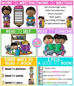 Cafe Reading Strategies, Daily 5 Posters, Good Fit Books, Summer School Activities, Grade 1 Reading