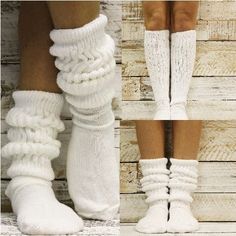 3 pairs bundle of Ultimate slouch socks -10-13 larger foot , AMERICAN MADE, Experience the ultimate in comfort with our 3 pairs pack of our maximum slouch socks in white. Made with the highest quality cotton and exclusive to Catherine Cole. Athletic scrunchy socks, best quality HOOTER'S socks. 80's 90's scrunchie athletic socks women. Scrunchy Socks, America Socks, Slouch Socks, Wardrobe Goals, Comfy Socks, Sleepwear & Loungewear, Athletic Socks, Socks And Tights, Fit Inspo