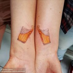 Bro Tattoos, Brothers Tattoo, Partner Tattoos, Brother Tattoos, One Piece Tattoos, Sibling Tattoos, Bff Tattoos, Friendship Tattoos