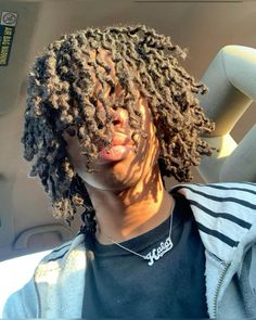 Dyed Dreads Dark Skin Men, Brown Skin Dread Head, Handsome Dark Skin Men With Dreads, Locks Hairstyle, Man Selfie, Dreads Men, Slideshow Ideas, Brown Locs, Black Man Dreads Aesthetic