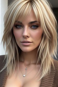 28 Shag Haircuts for Women In 2025 25 The Shag Haircut Long, Shaggy Medium Haircut, Super Shaggy Haircuts, Woman’s Haircuts, Kitty Cut Hair 2024 Medium, Medium Short Shaggy Haircuts, Hair Cuts Medium Length Layers 2024, Choppy Rocker Hair, Haircuts 2025 Women