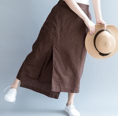 Elastic Waist Women Skirts Summer Simple Skirt,Organza fabric,soft and breathy,comfy and make you looks grace with this women Linen skirts.also could be made with any size. Material:Linen Size(CM): Waist:68cm-92cm, Front length :83 cm, Rear length: 75 cm, Hipline:120 cm Measuring Method: Click to view the measurement method Shipping: we ship worldwide the USPS takes about 10-15 days if you want a express shipping,please contact with us Payment: we accept payment by PayPal and credit card.if you Skirts Fall, Linen Skirts, Long Linen Skirt, Cheap Skirts, Rock Outfit, Plus Size Skirts, Skirt Women, Fall Skirts, Linen Skirt