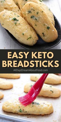 easy keto breadsticks are the perfect appetizer to serve at your next party