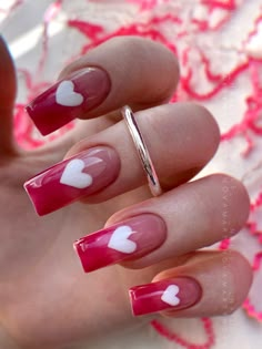 Hello Nails, Subtle Nails, Gem Nails, Dream Nails, Pretty Acrylic Nails, Valentines Nails, Long Acrylic Nails, Perfect Nails