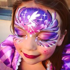 Princess Crown Face Painting, Fairy Face Painting Ideas, Face Paint Princess, Princess Crown Face Paint, Face Painting Fairy, Face Paint Fairy, Princess Face Paint, Disney Face Painting, Mermaid Face Paint