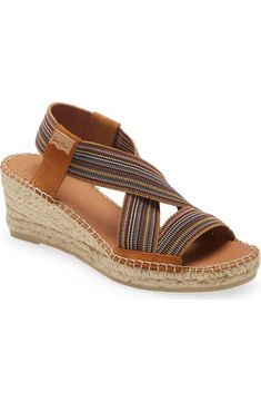 Toni Pons Tina Espadrille Wedge Sandal (Women) | Nordstrom Tan Suede, Women Style, Sandal Espadrille, Wedge Sandals, Women's Shoes Sandals