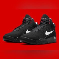 Welcome To Hypestockpile’s Poshmark Closet! All Our Products Are 100% Authentic Guaranteed. Item Details: Brand: Nike Air Item Name: Nike Air Flight Lite Mid Black Color: Black/White-Varsity Red Style Code: Dq7687 003 Year Of Release: 2022 Condition: Brand New With Original Box (Unworn/Deadstock) And Tags If Applicable. The Cardboard Shoebox May Have Damage From Storage And Shipment. The Shoes Are New And Unaffected. Size: Please Use The Size Selection To Check For All Sizes Available! Sizing In Nike Air Flight Lite Mid, Cool Nike Shoes, White Black Shoes, Nike Air Flight, Nike Fashion Shoes, Air Flight, Tenis Nike, Nike Air Shoes, Hype Shoes