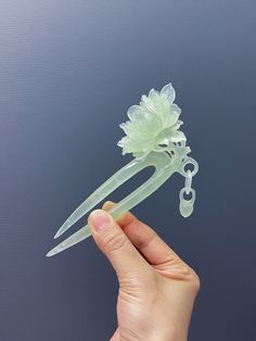 Hair Pin Stick, Jade Hairpin, Useless Things, Flower Jade, Antique Jade, Flower Hair Pin, Hair Stick, Jade Carving, Peony Flower