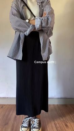 Rok Outfit, Stylish Outfits Casual, Chique Outfit, Stile Hijab, Modesty Outfits, Aesthetic Korean, Muslim Outfits Casual, Hijabi Outfits Casual, Foto Tips