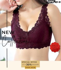 Sexy Comfort Front Zipper Cotton Lining Wireless Soft Bras Front Closure Bras, Crochet Gown, Zip Bra, Lace Bras, Designer Bra, Wireless Bras, Front Closure Bra, Women Bra, Bra Size Charts