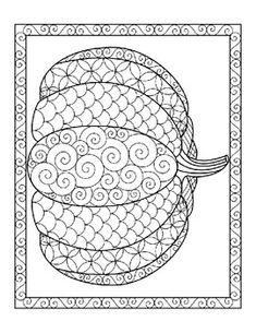 a coloring page with an image of a snake on it's back and its tail curled