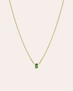 Emerald Cut Emerald Necklace - Zoe Lev Jewelry Emerald Pendant Necklace, Emerald Necklace Pendant, Custom Jewelry Box, Gold Long Necklace, Emerald Pendant, Emerald Necklace, Emerald Jewelry, Green Emerald, Necklace Sizes