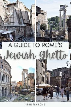 Are you planning a trip to Rome? Make sure to visit the Jewish Ghetto! Read this quick guide to Rome's Ghetto Ebraico and discover the best things to see and do | Ghetto degli Ebrei Roma | Jewish Ghetto Rome via @strictlyrome Best Food In Rome, Free Things To Do In Rome, Rome Winter, Rome Guide, Trip To Rome, Rome Travel Guide, Day Trips From Rome, Rome Tours, Place To Visit