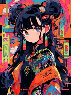 Colorful Character Design, Illustration Manga, Arte Inspo, Digital Art Anime, 판타지 아트, Art And Illustration, Cute Art Styles