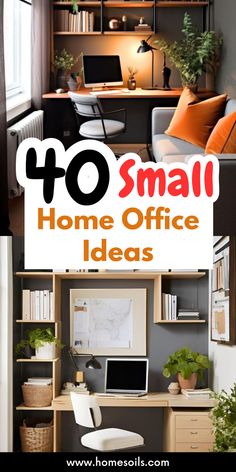 Maximize productivity with 40 small home office ideas that make the most of your space. Visit our site for clever tips and design inspiration to create your ideal work environment!