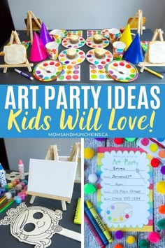 art party ideas for kids with love